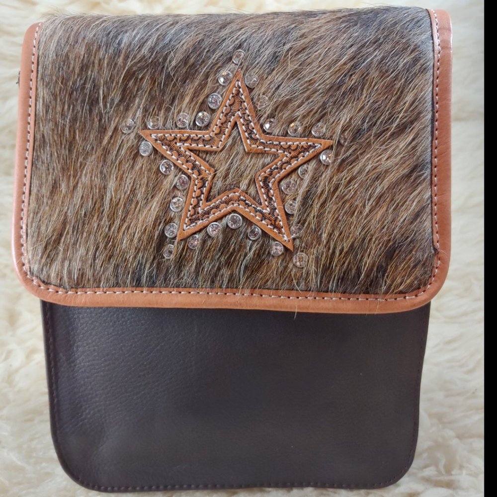 MONTANA SILVERSMITHS LEATHER, Genuine Leather Bag